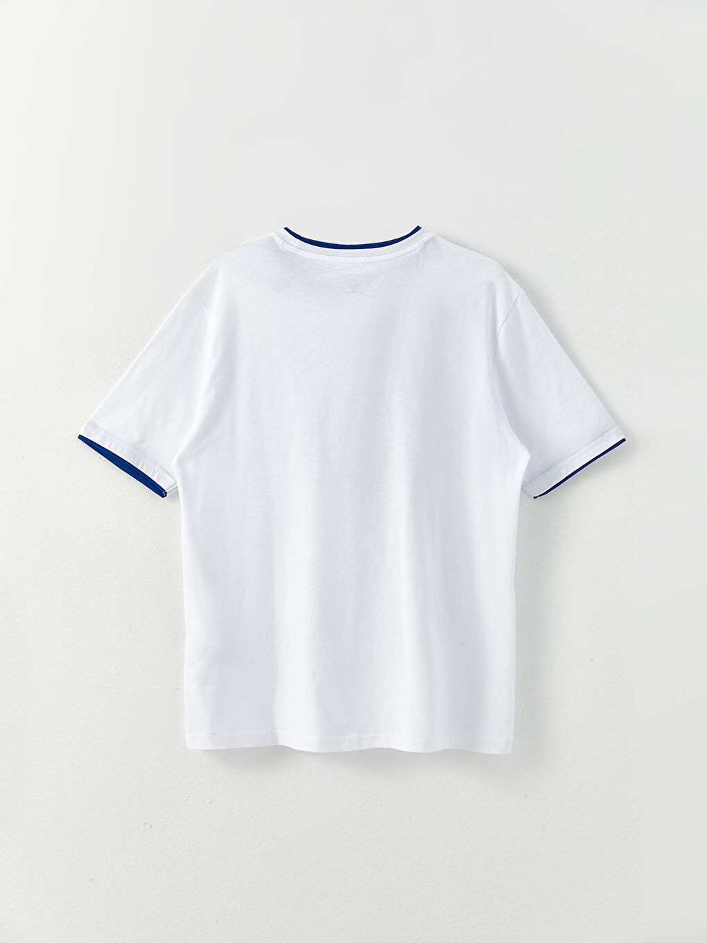 Crew Neck Short Sleeve Printed Combed Cotton Men's T-shirt -S32163Z8-Q6K