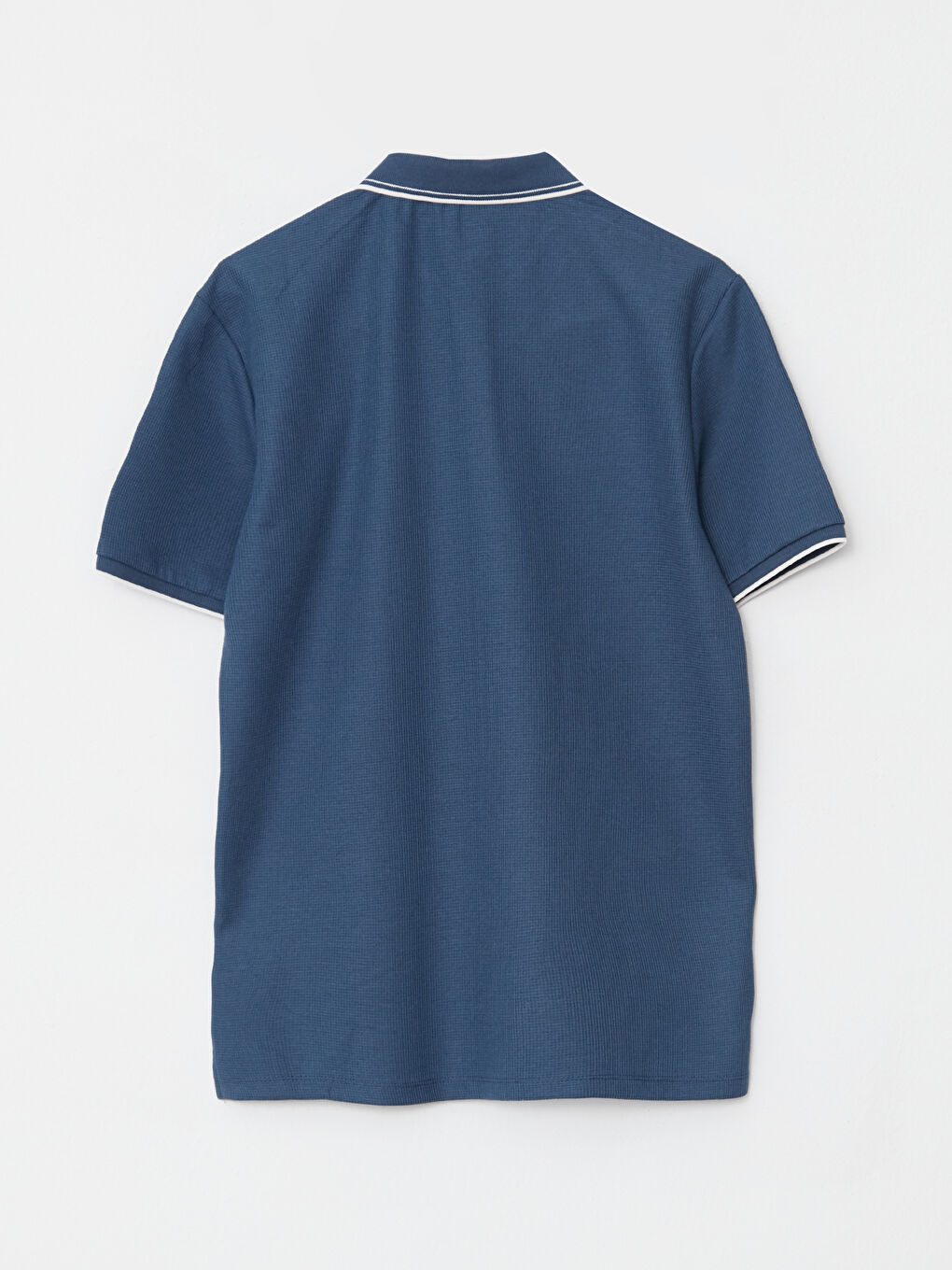 تي شيرت برقبة بولو وكم قصير رجال-6