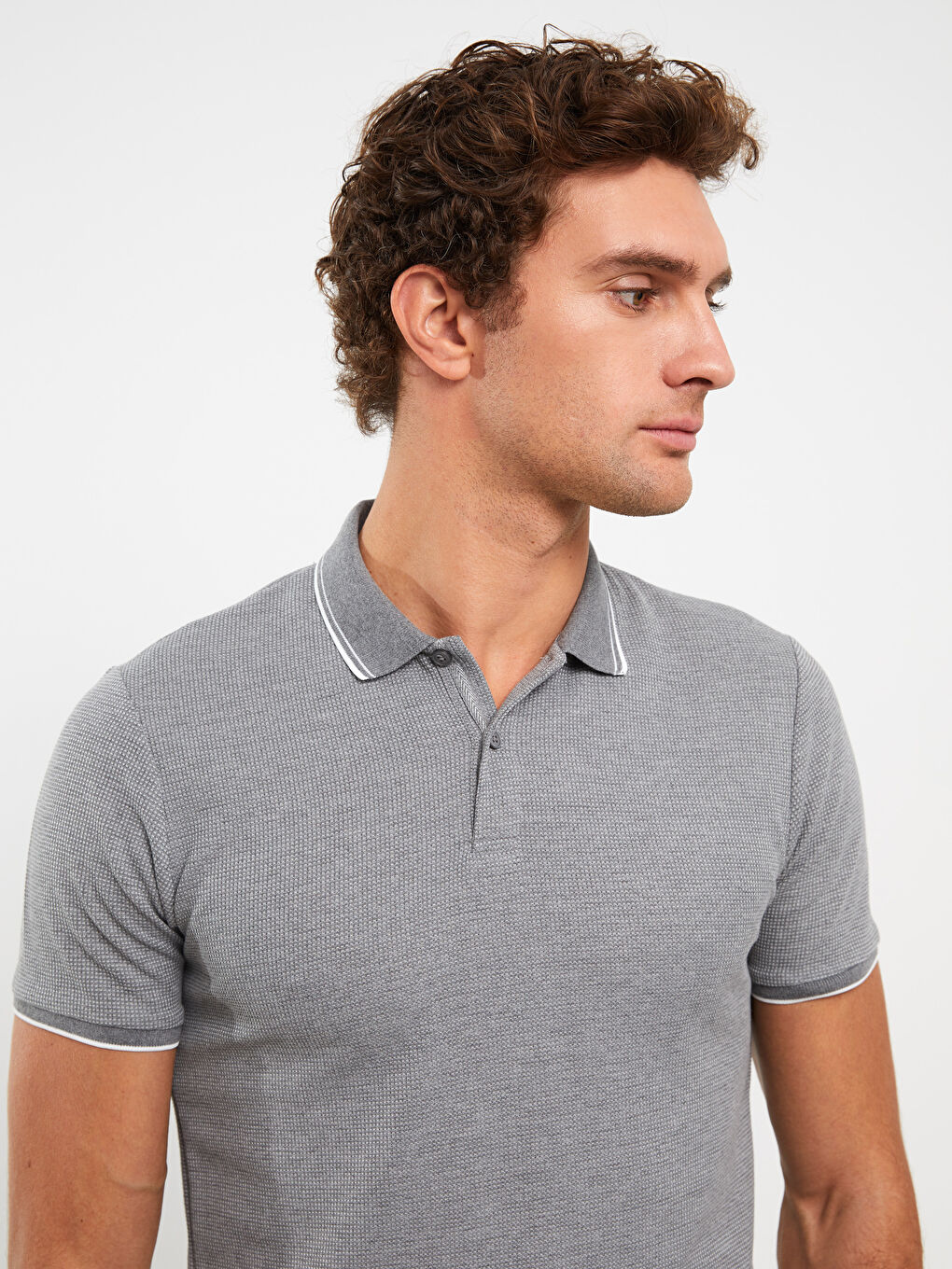 LCW Vision Polo Neck Short Sleeve Men's T-Shirt -S32167Z8-LAL