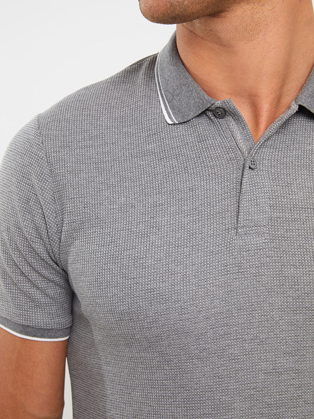 LCW Vision Polo Neck Short Sleeve Men's T-Shirt -S32167Z8-LAL