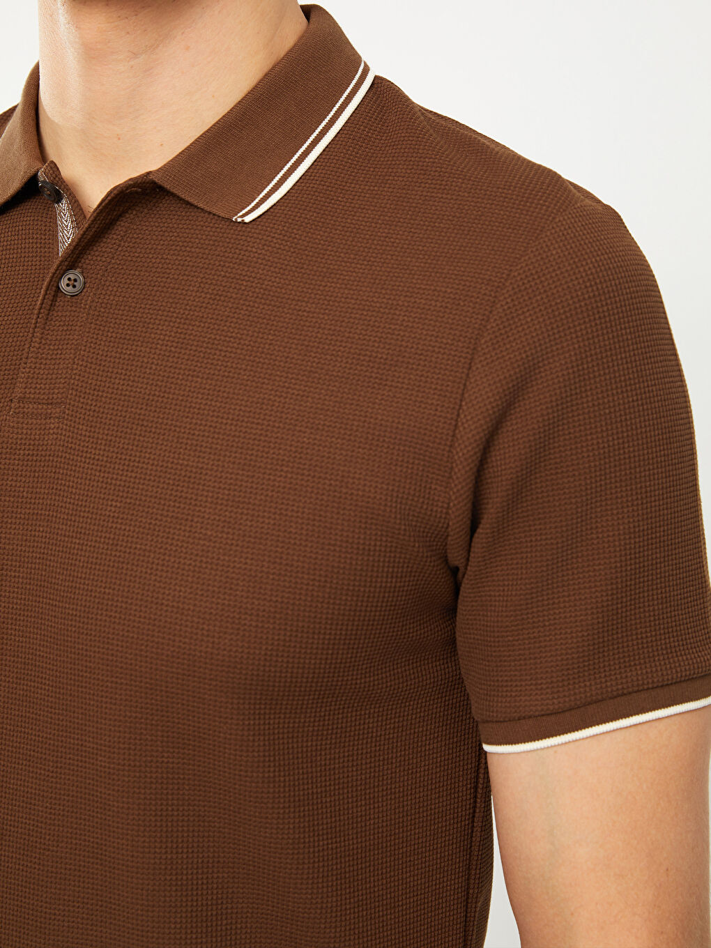 Tricou cu Guler Polo și Mânecă Scurtă pentru Bărbați-3