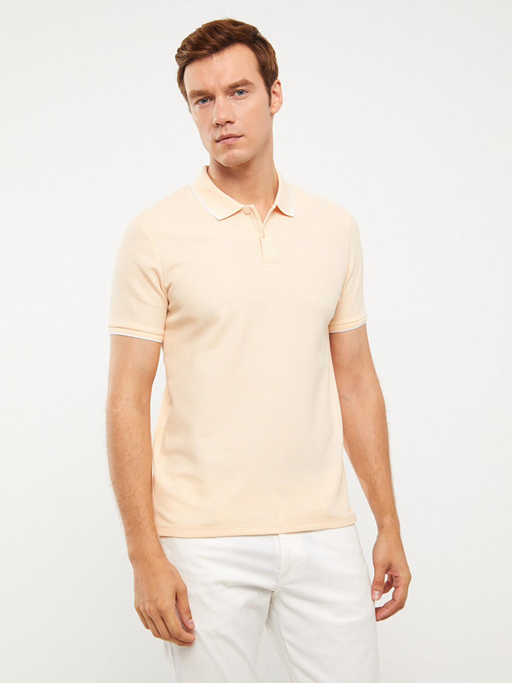 Polo Neck Short Sleeve Men's T-Shirt