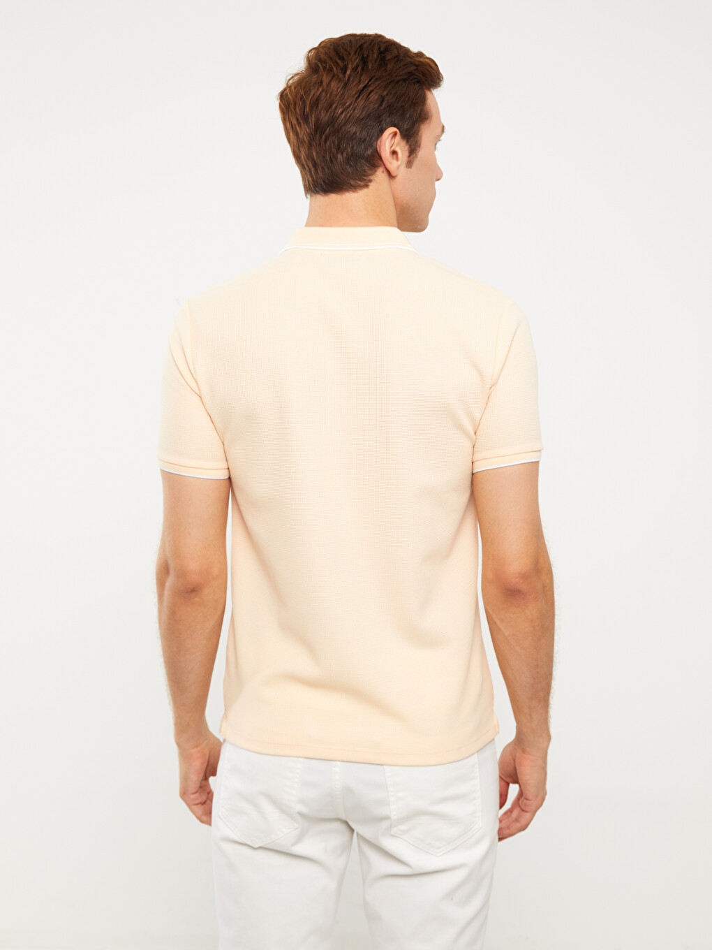 Polo Neck Short Sleeve Men's T-Shirt-4