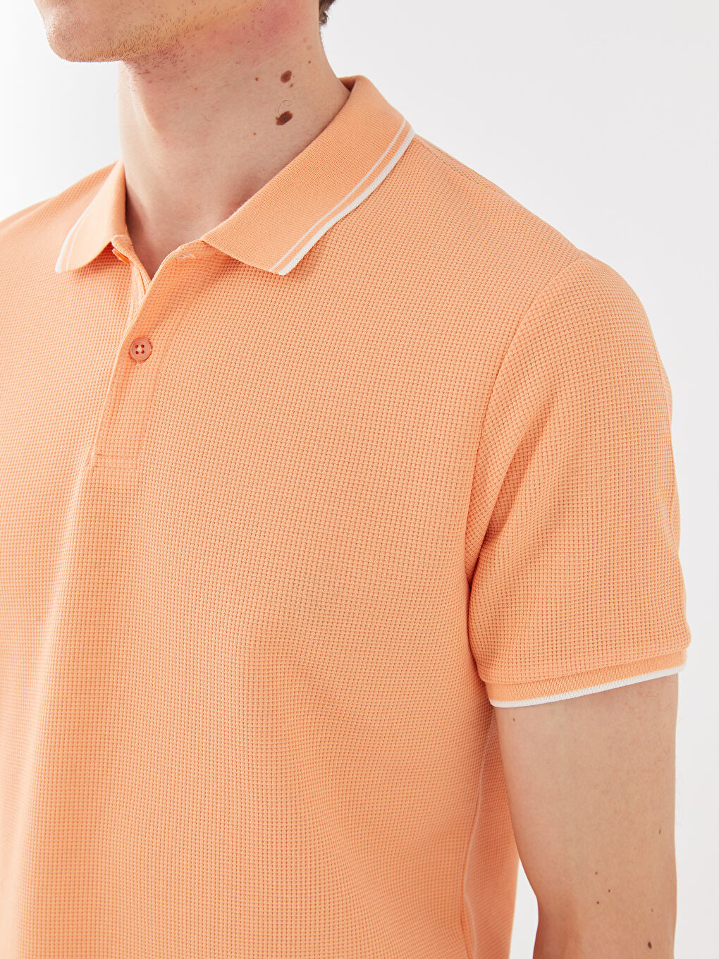 Tricou cu Guler Polo și Mânecă Scurtă pentru Bărbați-3