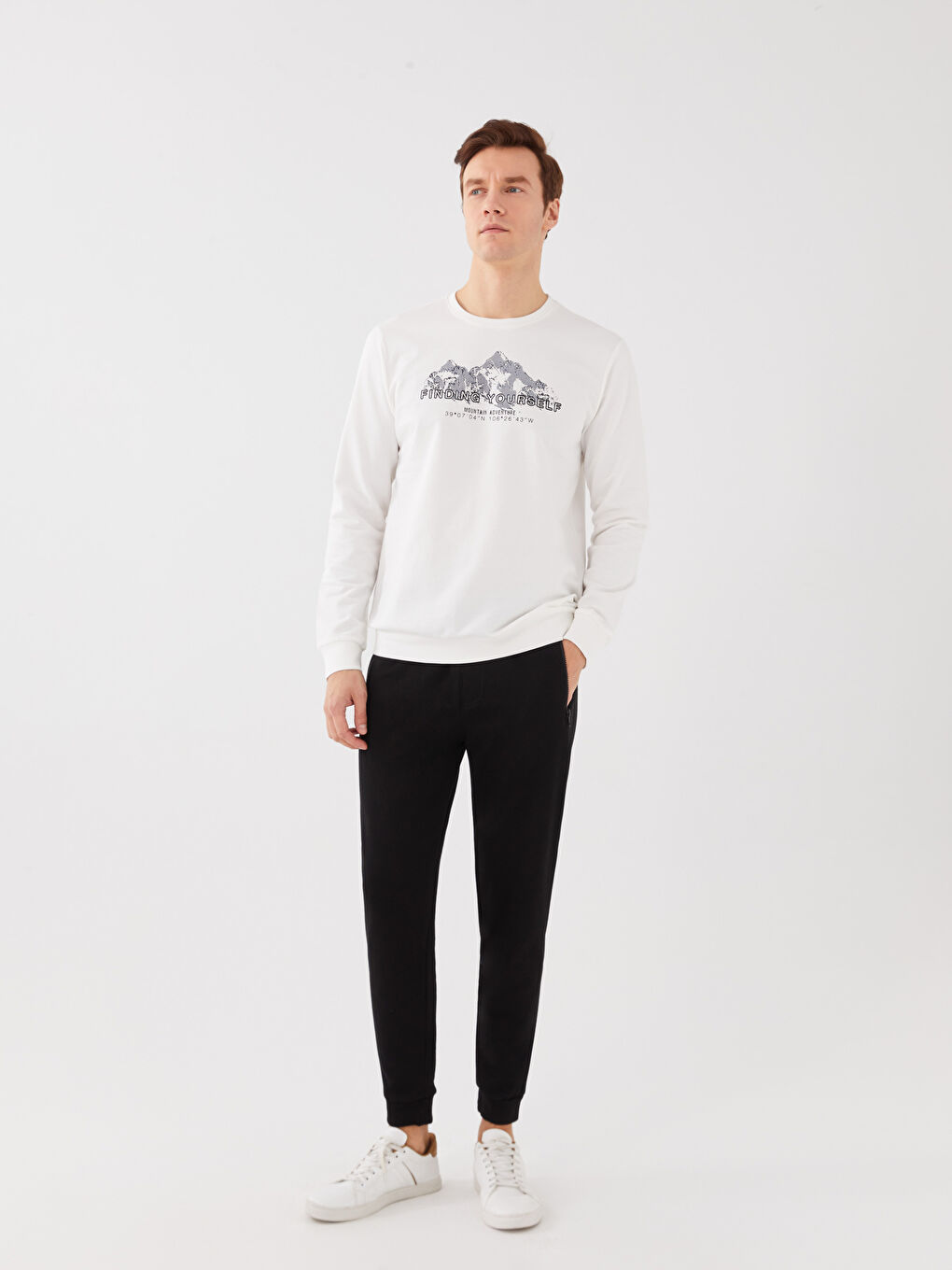 LC Waikiki Crew Neck Long Sleeve Printed Men's Sweatshirt -S32181Z8-R9J