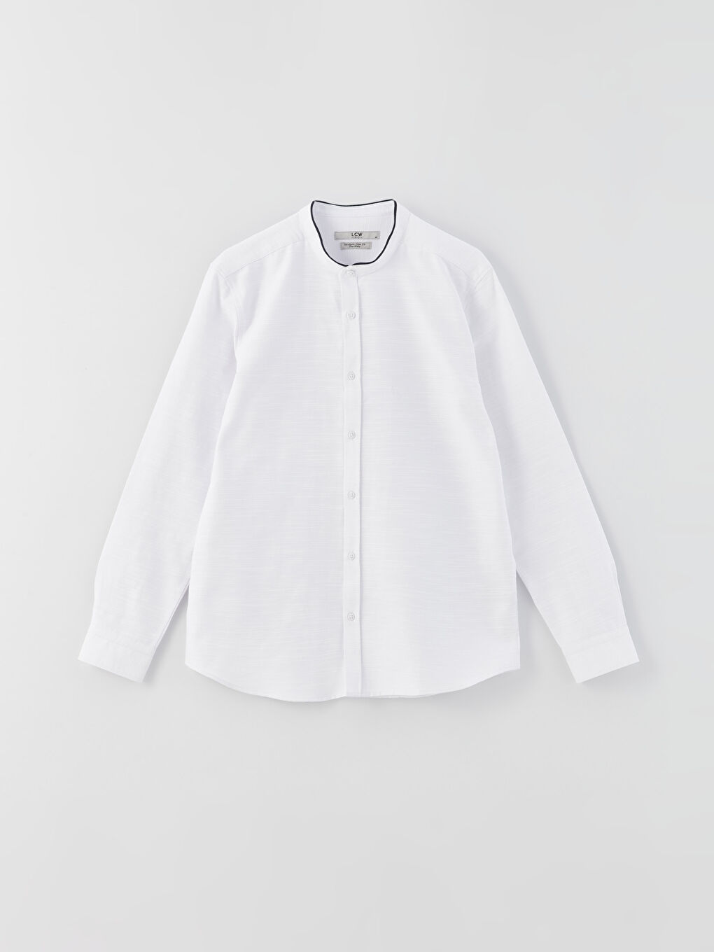 Slim Fit Long Sleeve Dobby Men's Shirt-5