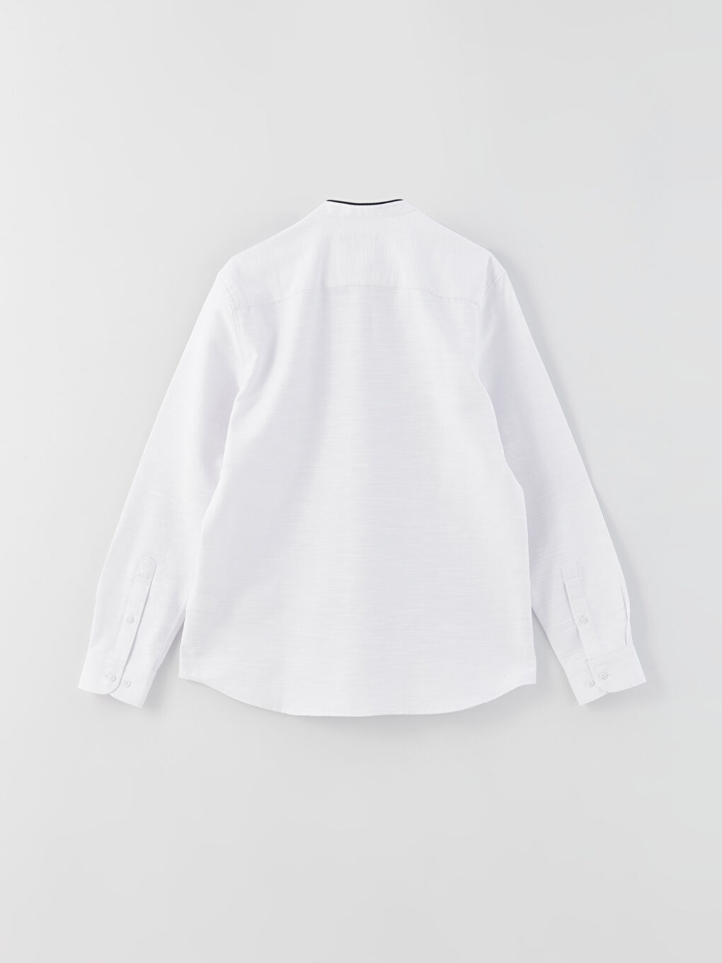 Slim Fit Long Sleeve Dobby Men's Shirt-6