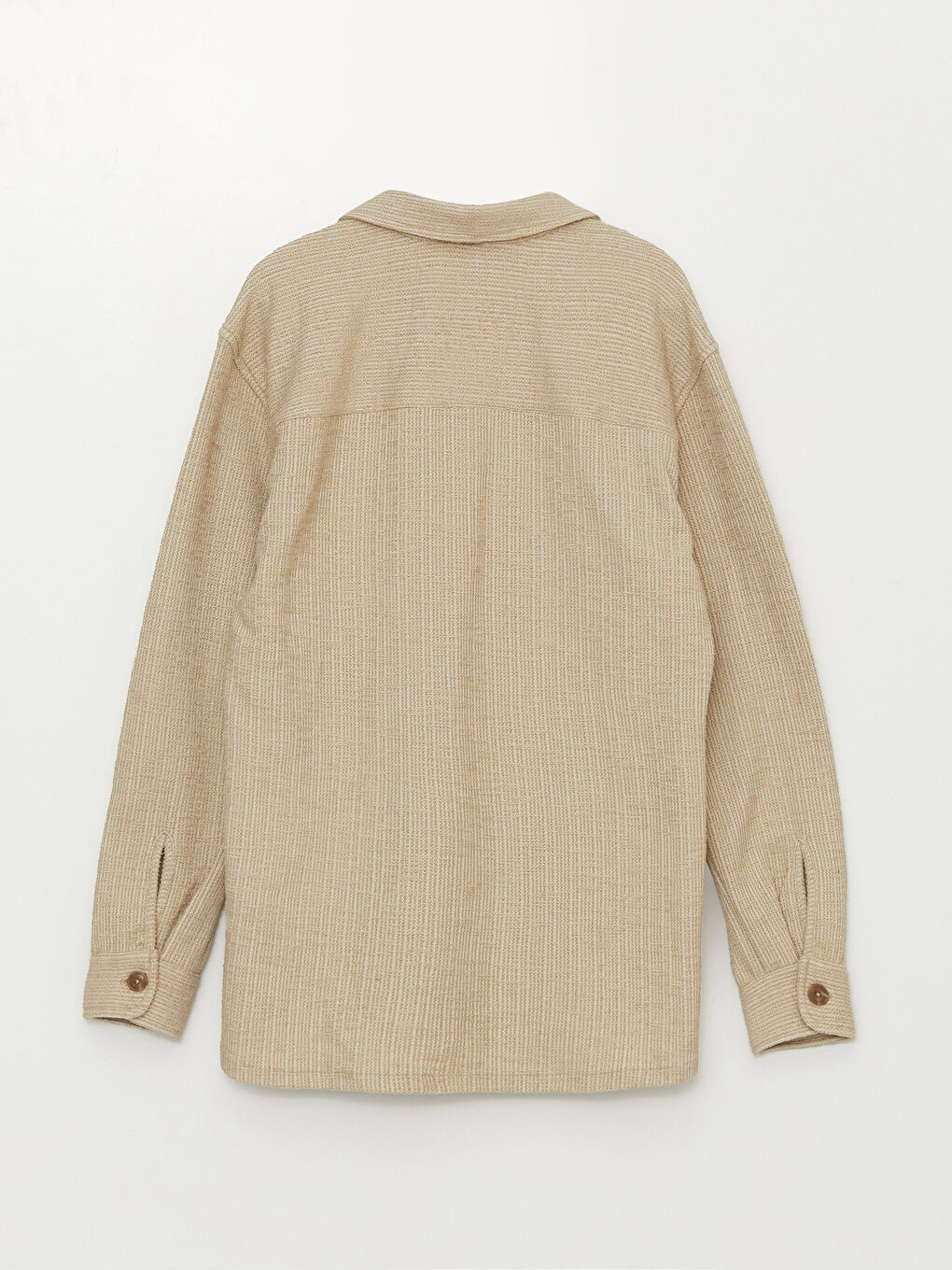 Regular Fit Long Sleeve Men's Shirt Jacket-6