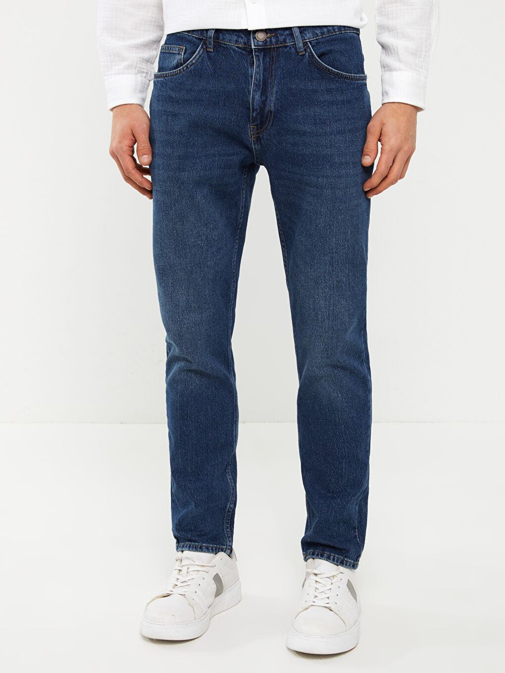 بنطلون جينز رجالي 750 سليم فيت-2