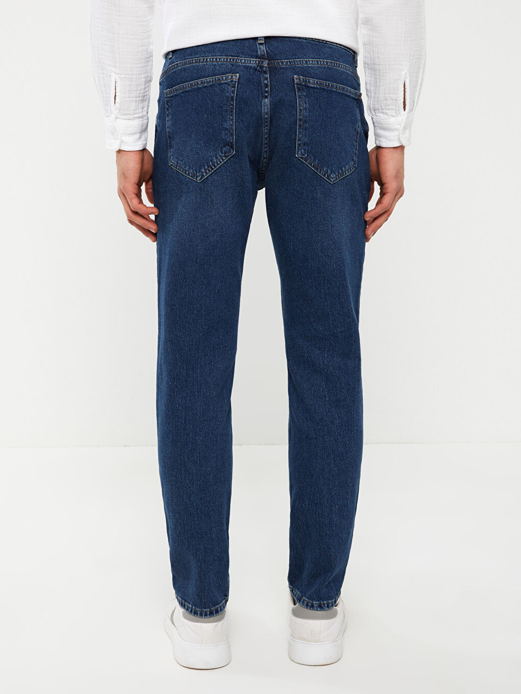 بنطلون جينز رجالي 750 سليم فيت-4