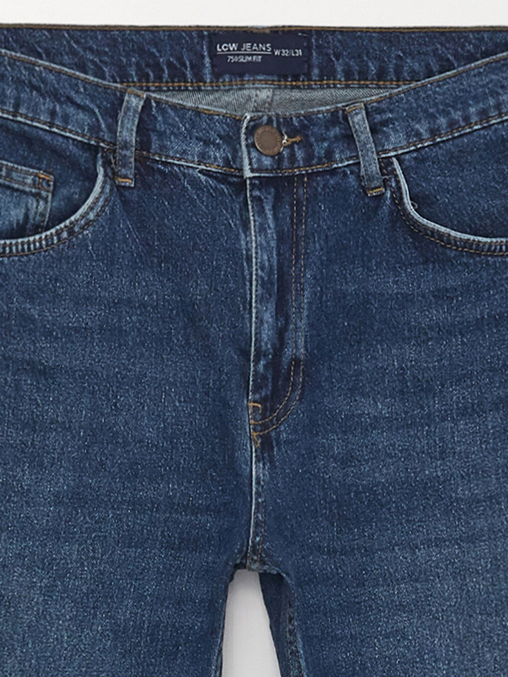 بنطلون جينز رجالي 750 سليم فيت-7