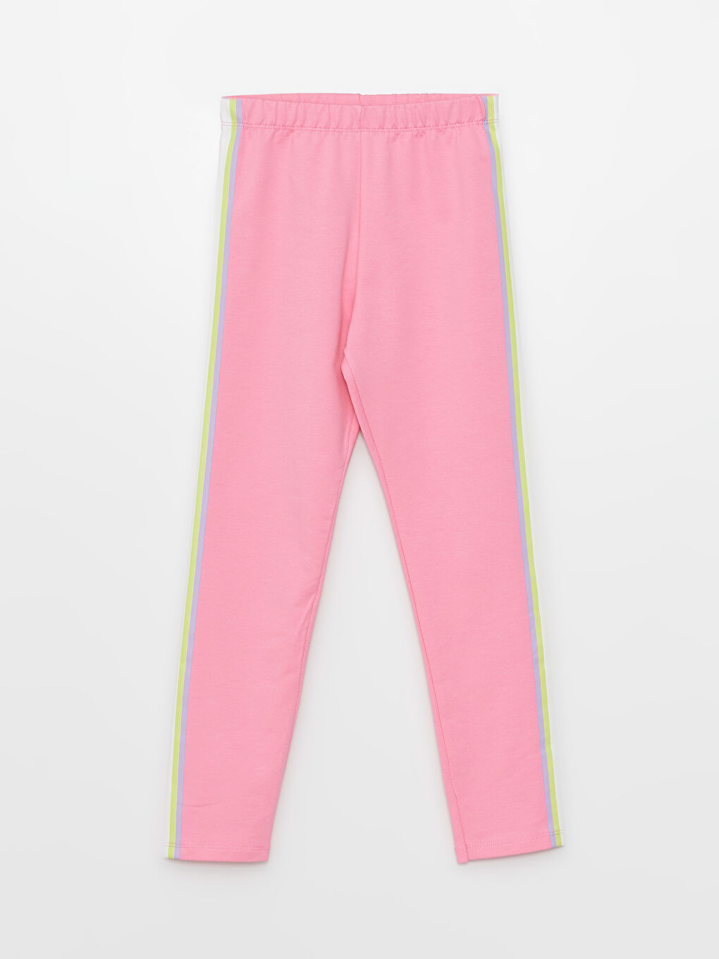 LCW Kids Elastic Waist Girl Long Tights with Color Block -S32254Z4-FNL