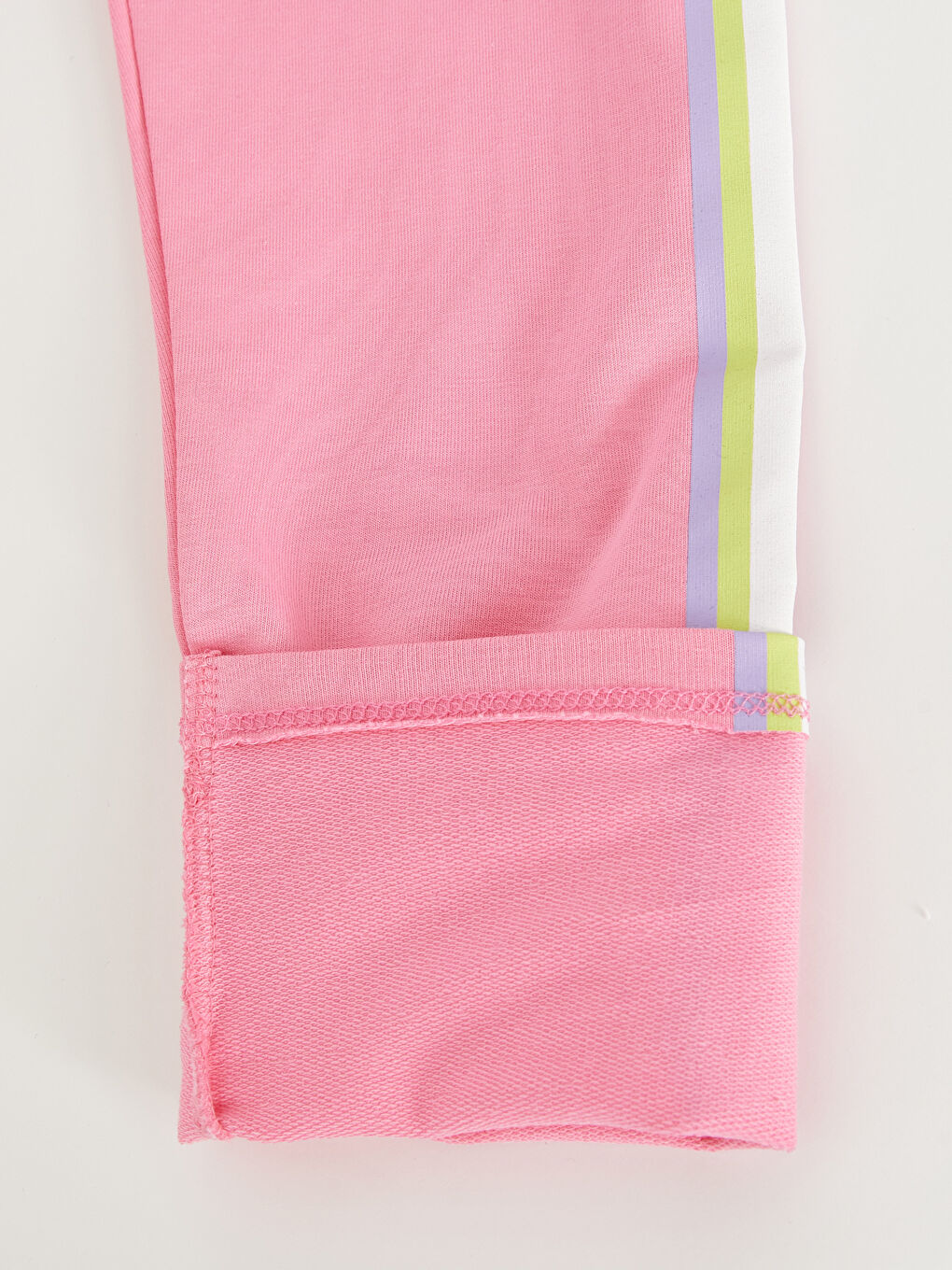 LCW Kids Elastic Waist Girl Long Tights with Color Block -S32254Z4-FNL