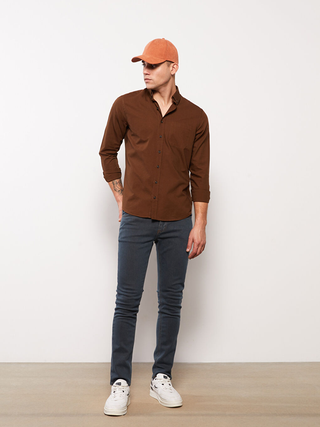 بنطلون جينز رجالي 750 سليم فيت-1