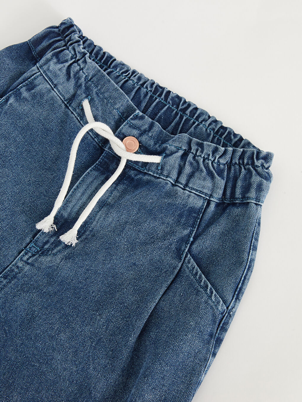 Jean Fille Taille Paperbag-1