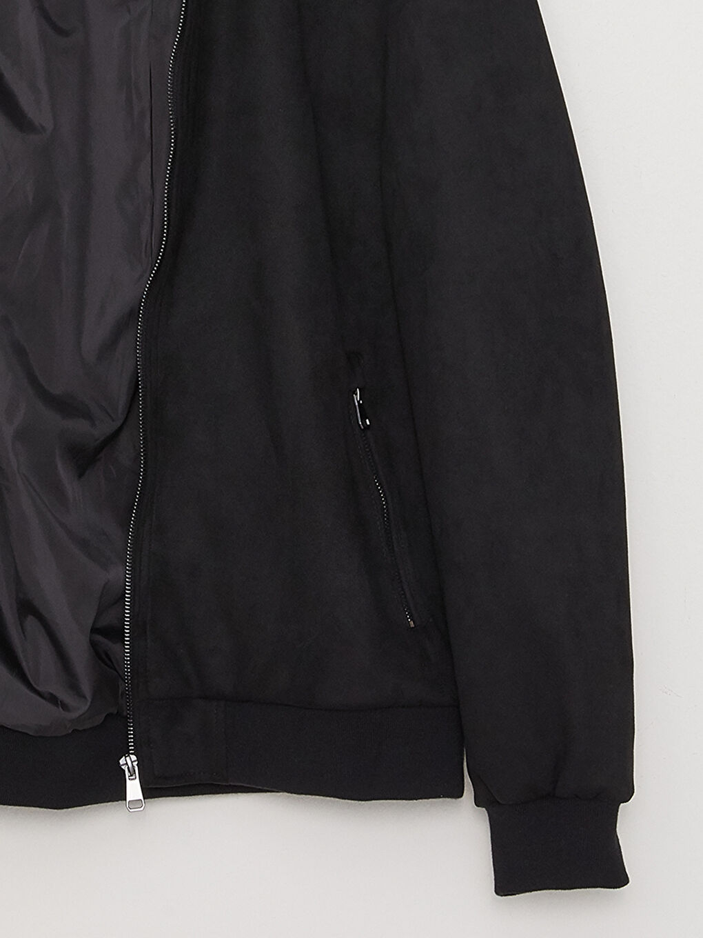 Palton Standard Fit Colegiu Guler Piele Întoarsă pentru Bărbați-7