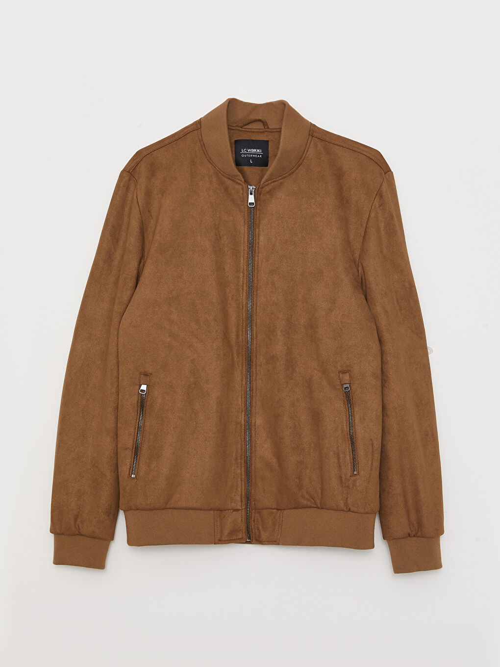 Standard Fit College Collar Suede Men's Coat-8