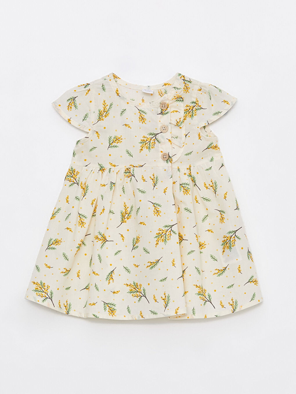LCW baby Robe pour Bébé Filles à Manches Courtes et Col Rond Imprimée -S32343Z1-LQD