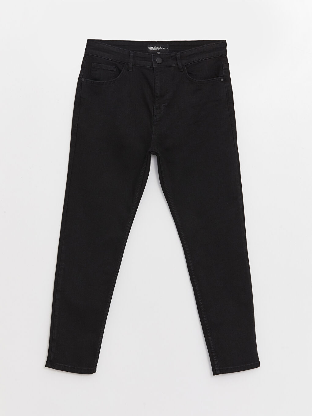 Siyah 730 Havuç Kalıp Erkek Jean Pantolon-5