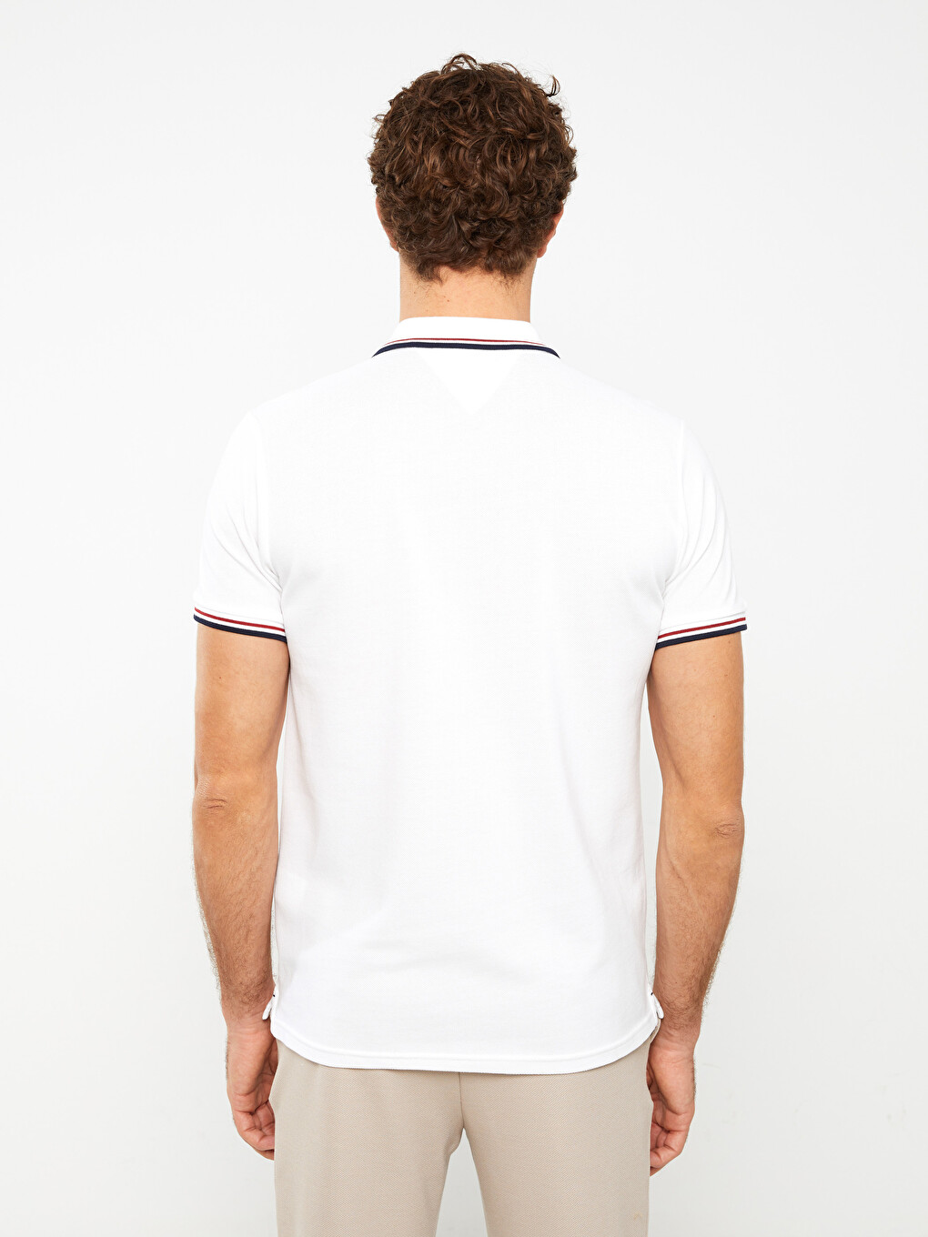 T-shirt En Piqué À Manches Courtes Et Col Polo Pour Homme-4