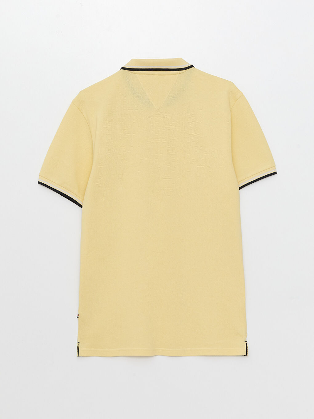 T-shirt en piqué à manches courtes et col polo pour homme-6