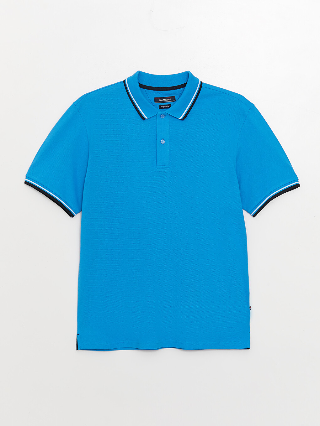 Polo Neck Short Sleeve Pique Men's T-shirt-5