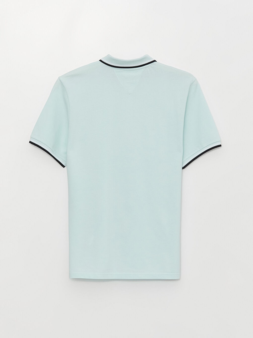 Turkuaz Polo Yaka Kısa Kollu Pike Erkek Tişört-6