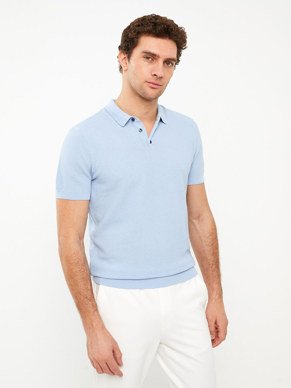 Rollkragen Kurzarm Herren Strickpullover