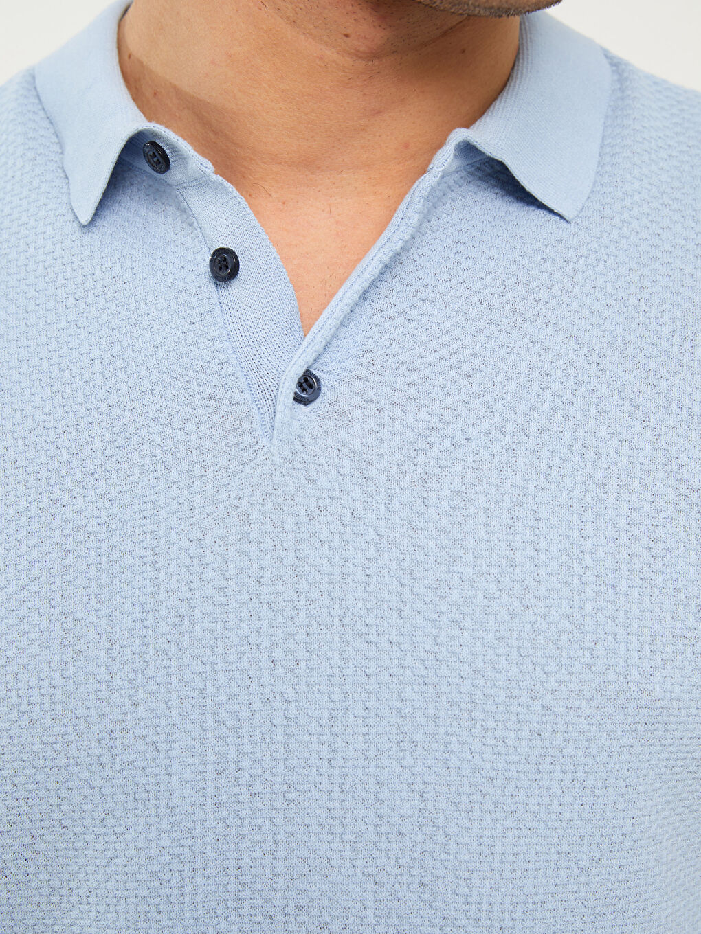 Rollkragen Kurzarm Herren Strickpullover-3