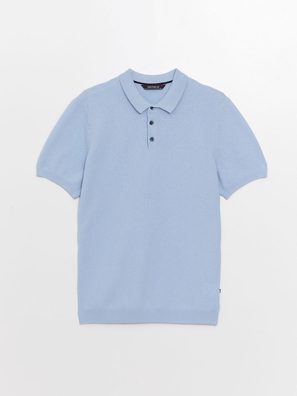 Rollkragen Kurzarm Herren Strickpullover-5