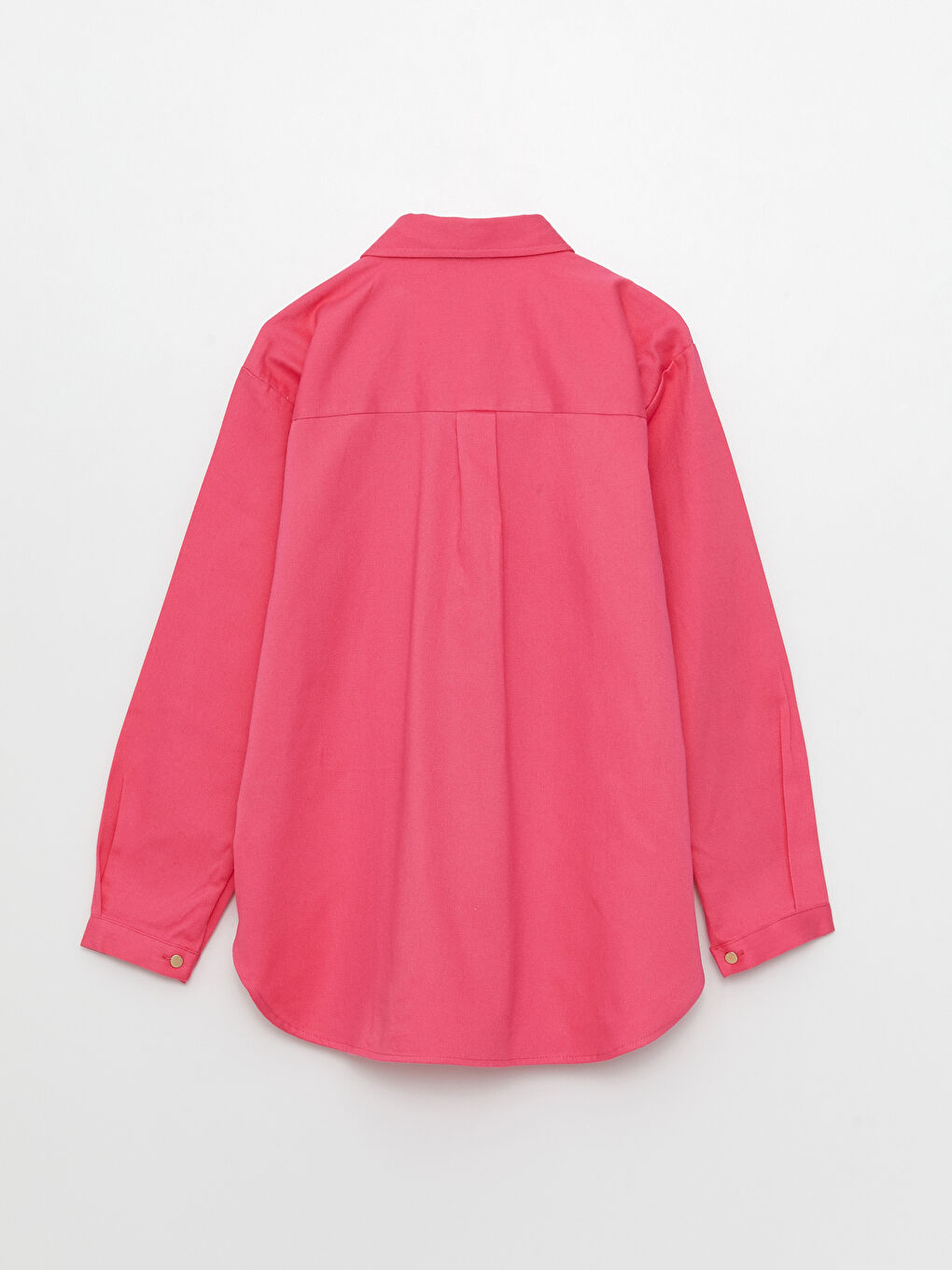 Базовая рубашка для девочек с длинным рукавом из габардина-2