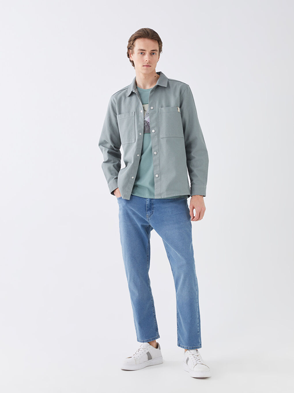 ерлерге арналған 779 стандартты пішім джинс шалбар-1