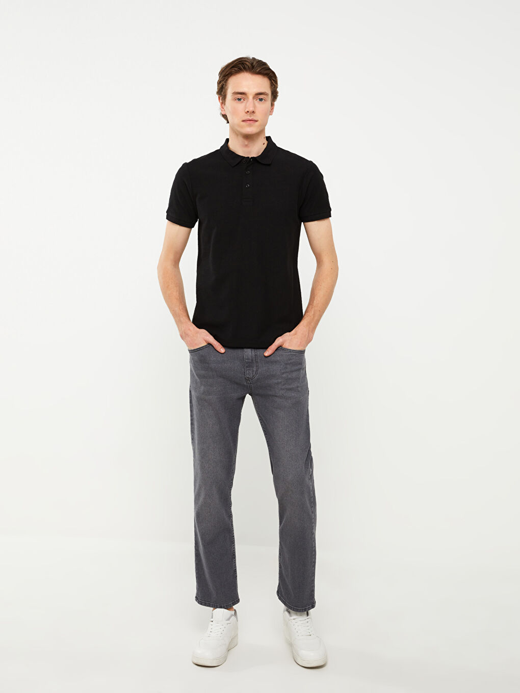 Gri 790 Rahat Kalıp Erkek Jean Pantolon