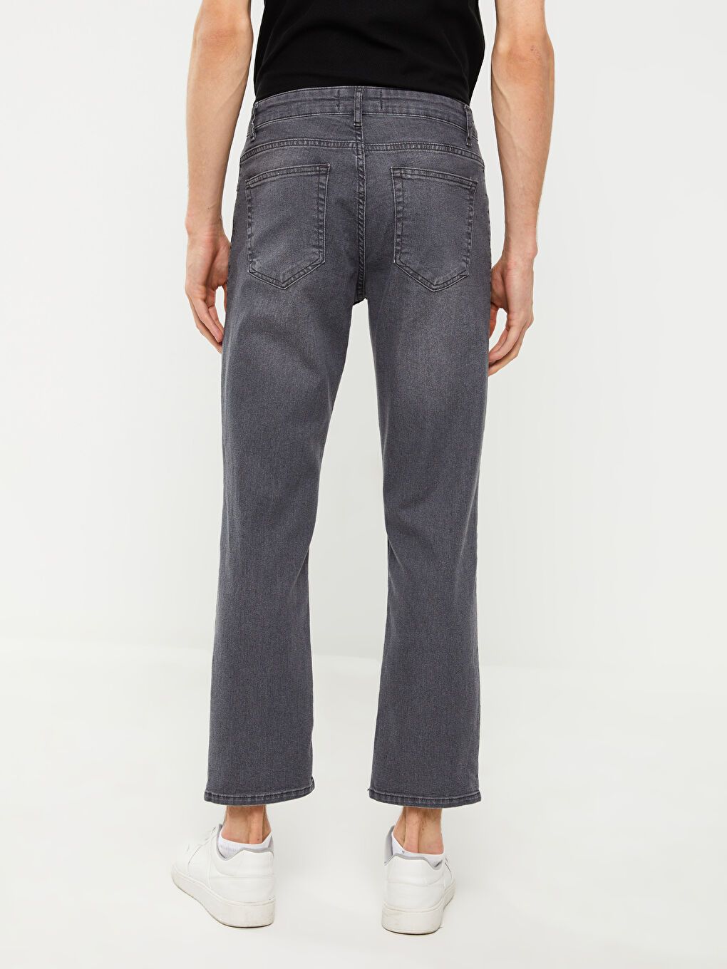 Gri 790 Rahat Kalıp Erkek Jean Pantolon-4