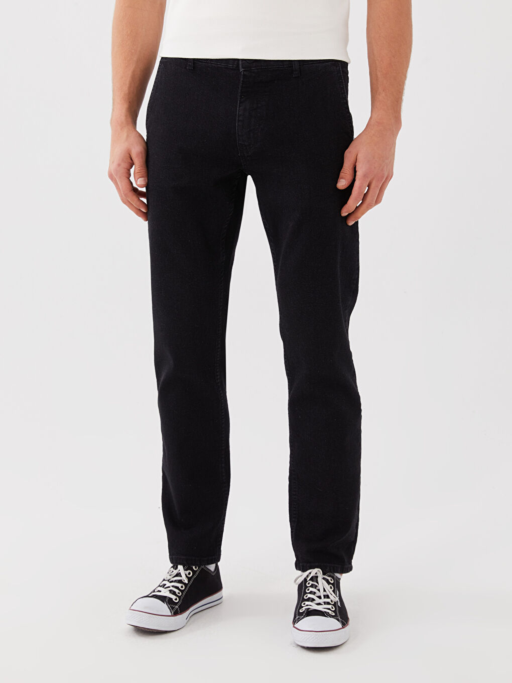 Siyah 880 Chino Fit Erkek Jean Pantolon-2