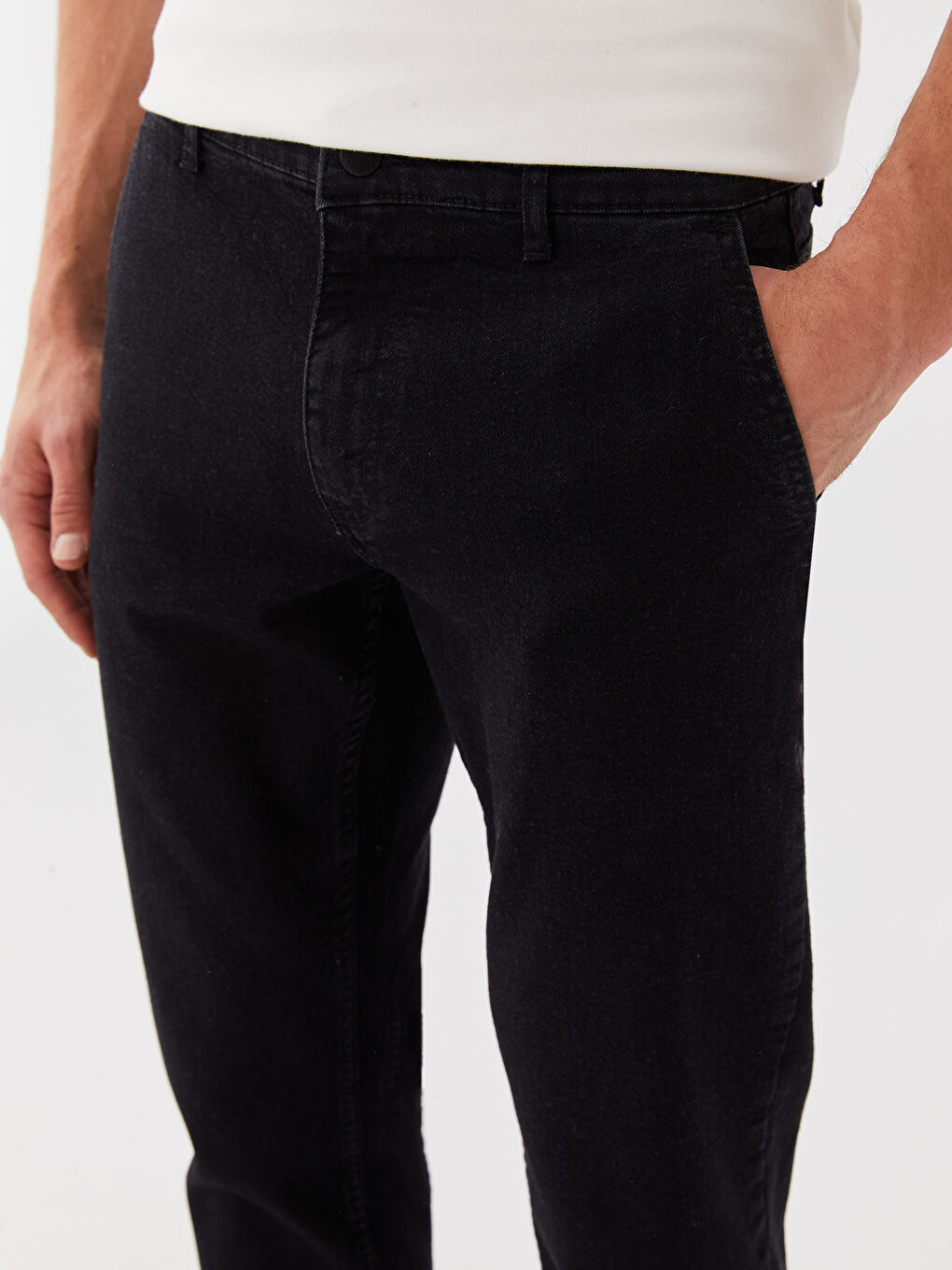 Siyah 880 Chino Fit Erkek Jean Pantolon-4