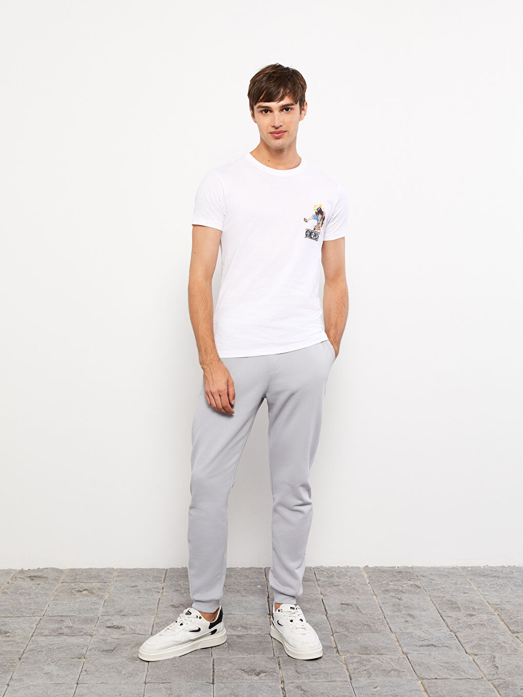 Tricou pentru Bărbați One Piece Imprimat Jerseu cu Guler Rotund și Mânecă Scurtă-2