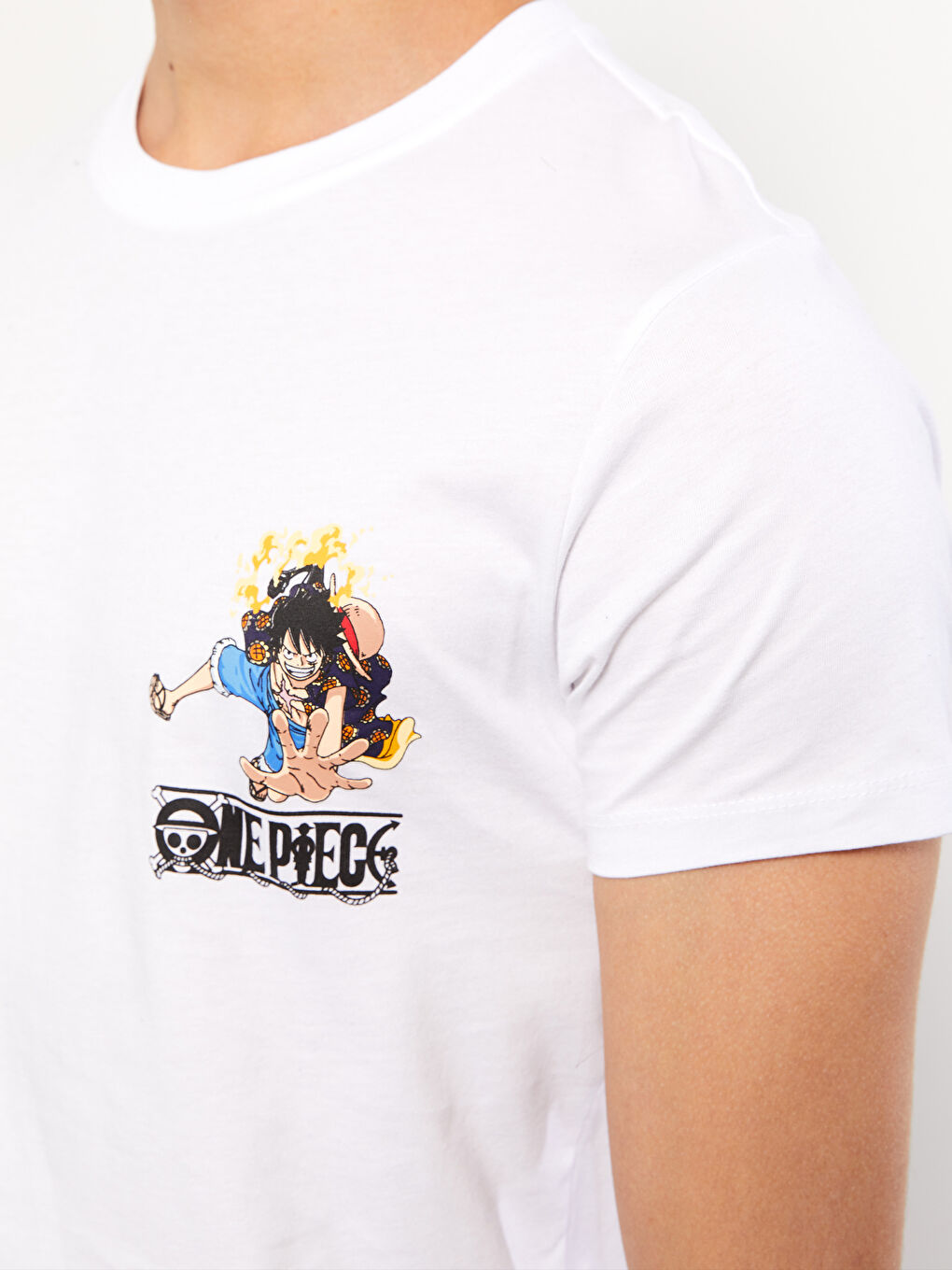 Tricou pentru Bărbați One Piece Imprimat Jerseu cu Guler Rotund și Mânecă Scurtă-3
