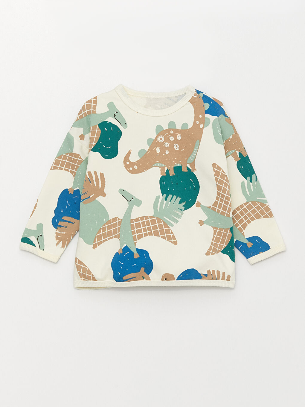 Set Hanorac cu Guler Rotund cu Mânecă Lungă Imprimat și Colanți pentru Bebeluși Băieți, Set de 2-4