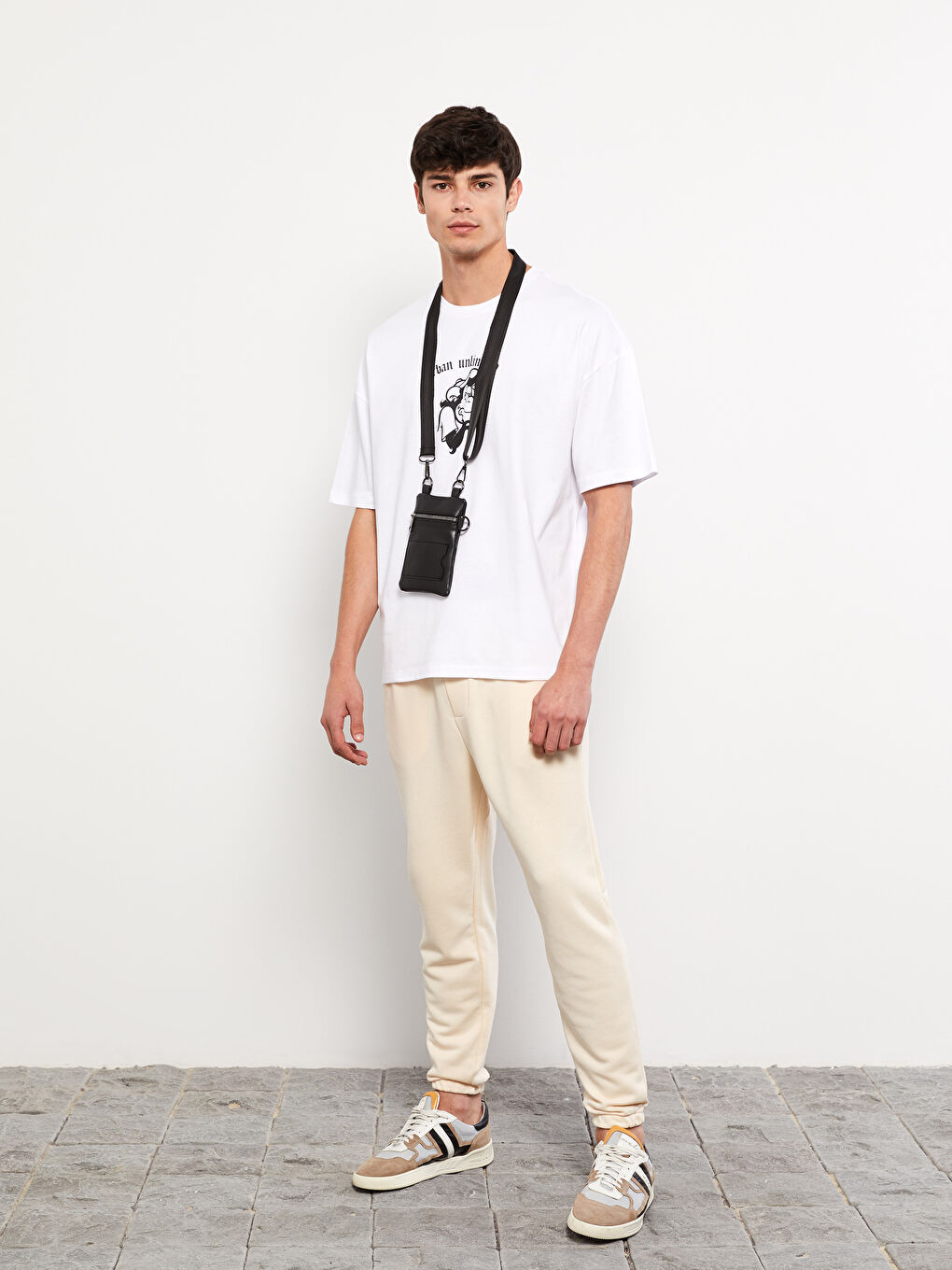 ерлерге арналған еркін пішім джоггер спорттық шалбары-1