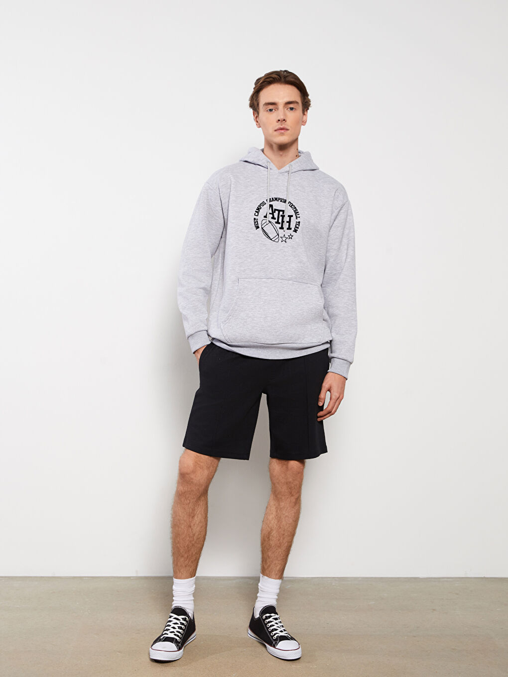 Slim Fit Knitted Men Shorts -S32445Z8-CVL