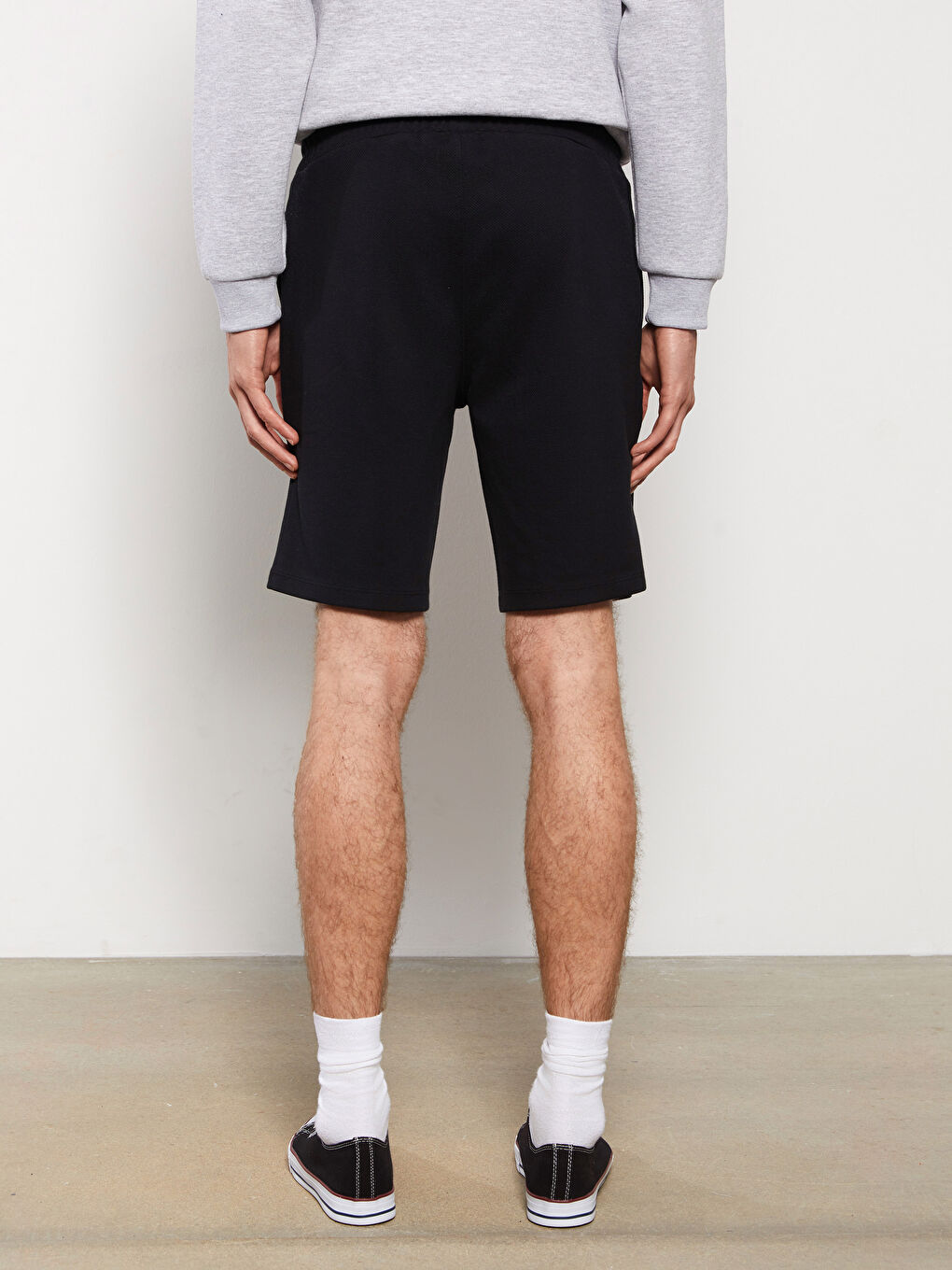 Slim Fit Knitted Men Shorts -S32445Z8-CVL