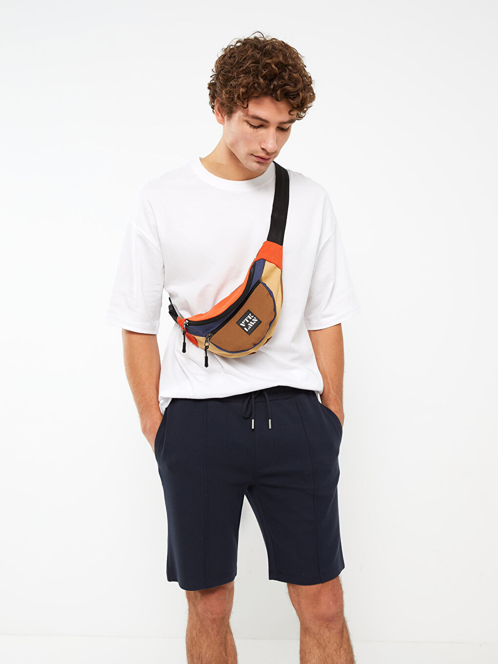 Slim Fit Knitted Men Shorts -S32445Z8-J2Y