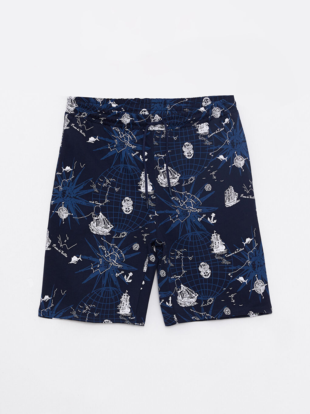 Slim Fit Patterned Men's Shorts -S32446Z8-HRZ