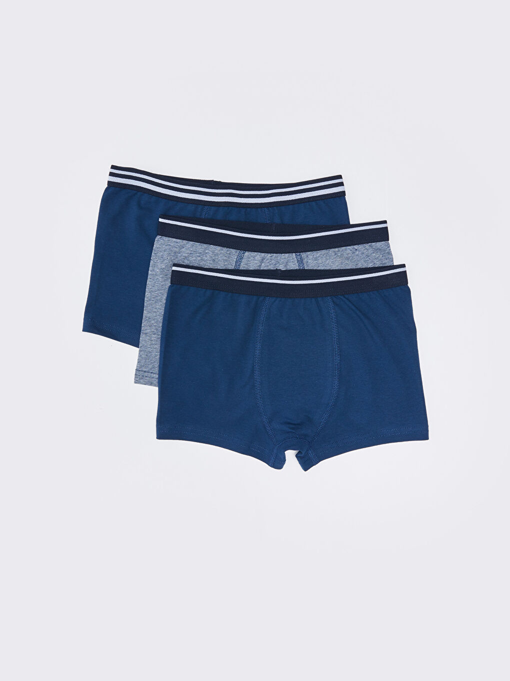 Lot de 3 Caleçons Boxers en Coton Basique pour Garçons