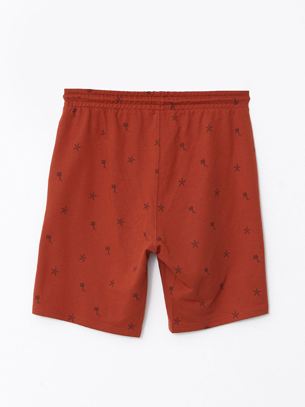 Kahverengi Slim Fit Beli Lastikli Erkek Şort-6