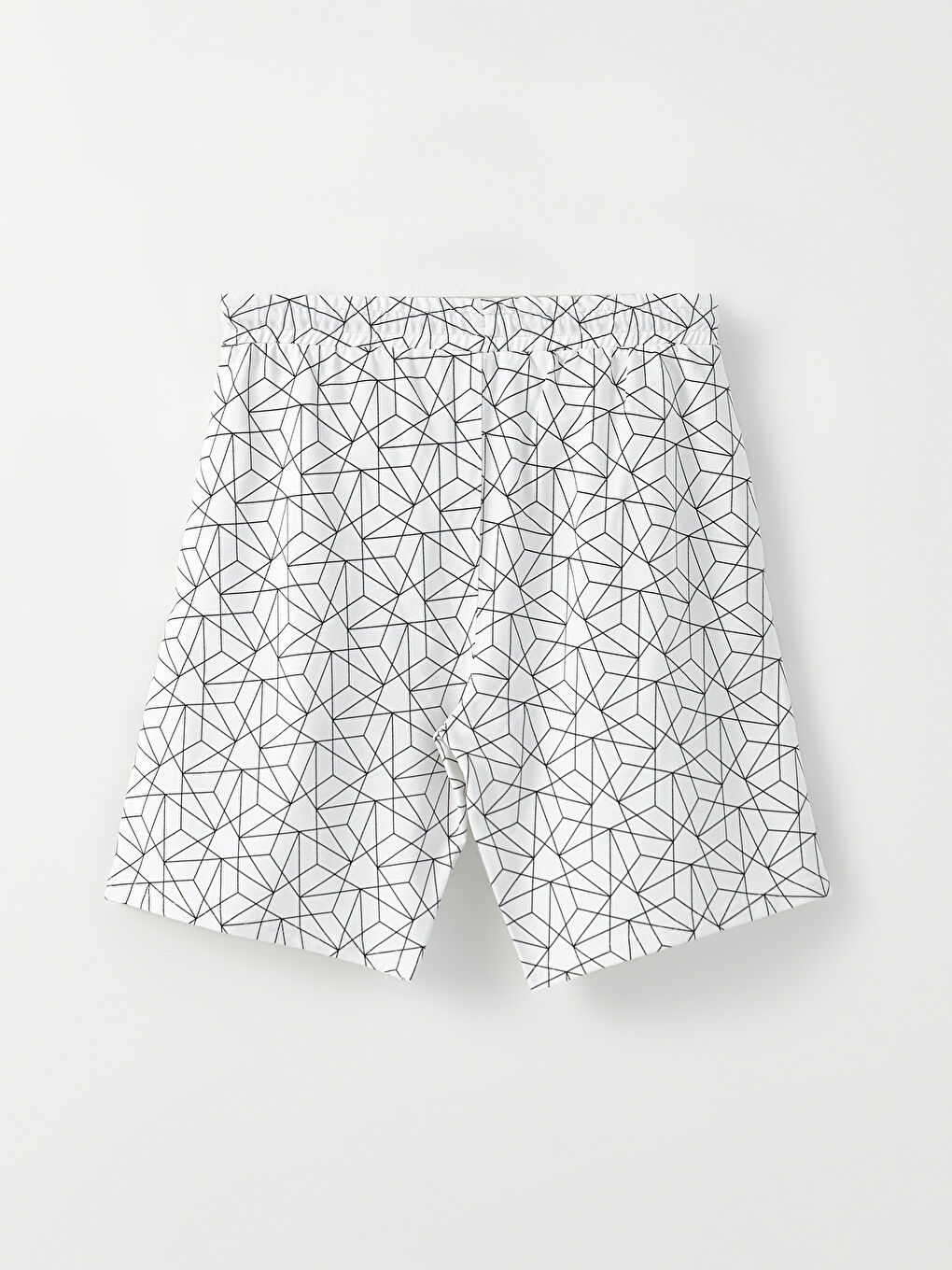 XSIDE Beyaz Slim Fit Desenli Erkek Şort - 6