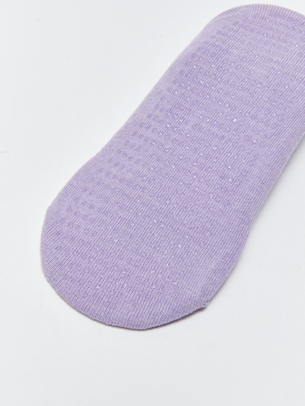 Lila Düz Kaydırmaz Tabanlı Kadın Yoga ve Pilates Çorabı-2