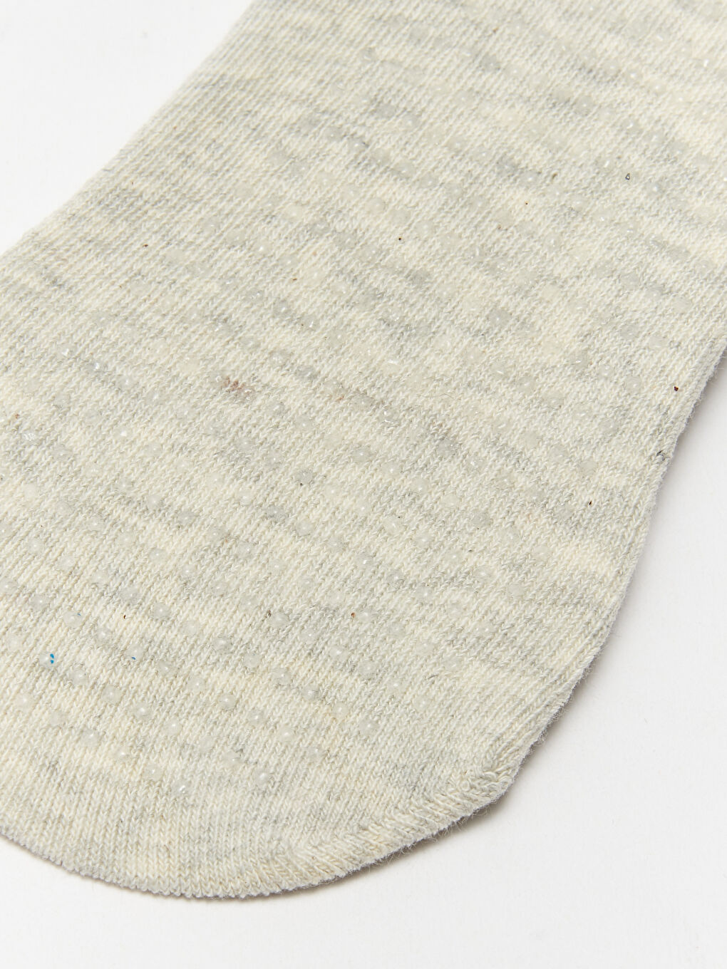 Gri Düz Kaydırmaz Tabanlı Kadın Yoga ve Pilates Çorabı-2