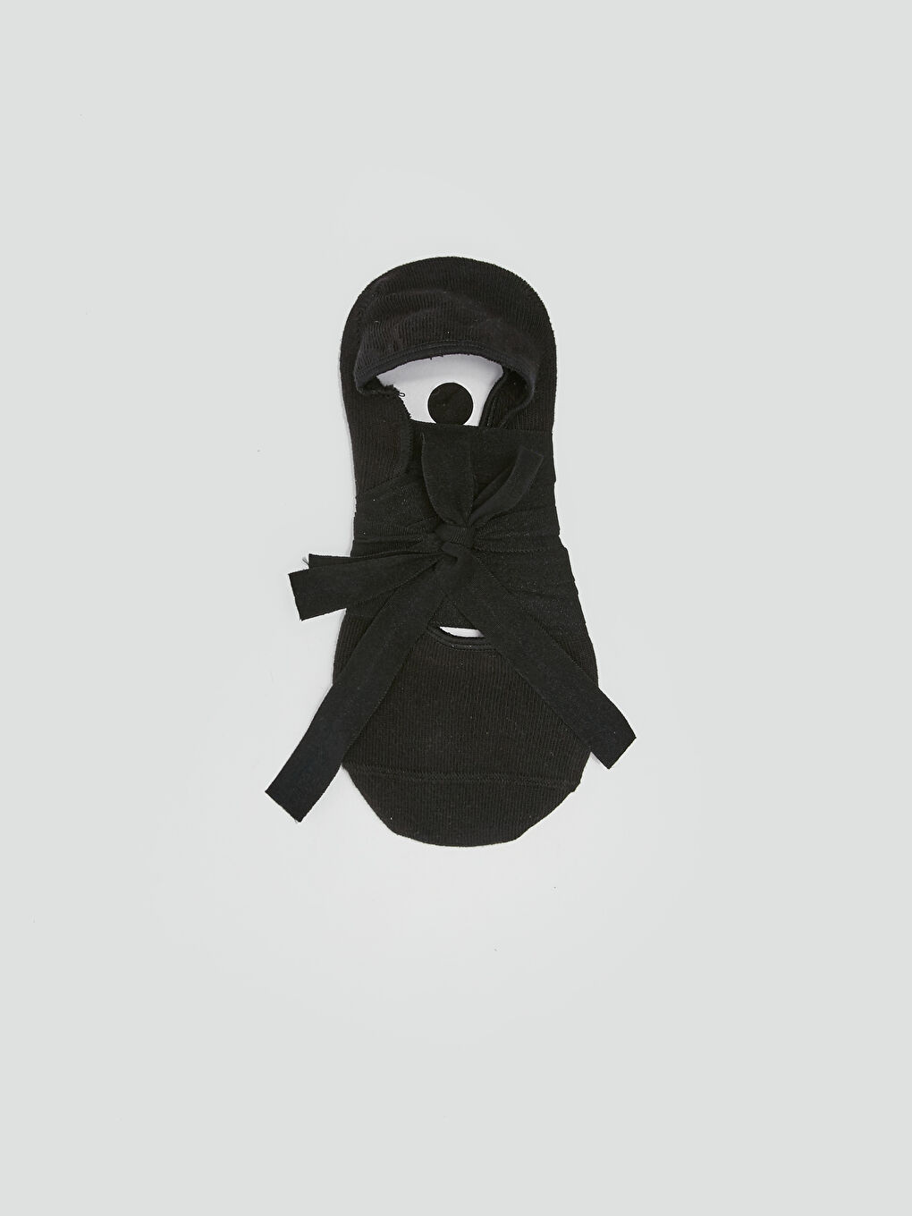 Siyah Kadın Kaydırmaz Tabanlı Düz Yoga ve Pilates Çorabı-4